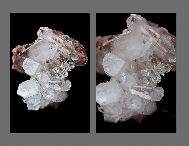 Clear apophyllite cluster. India 