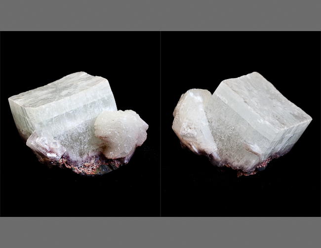 Large, flat, terminated apophyllite crystal. India 